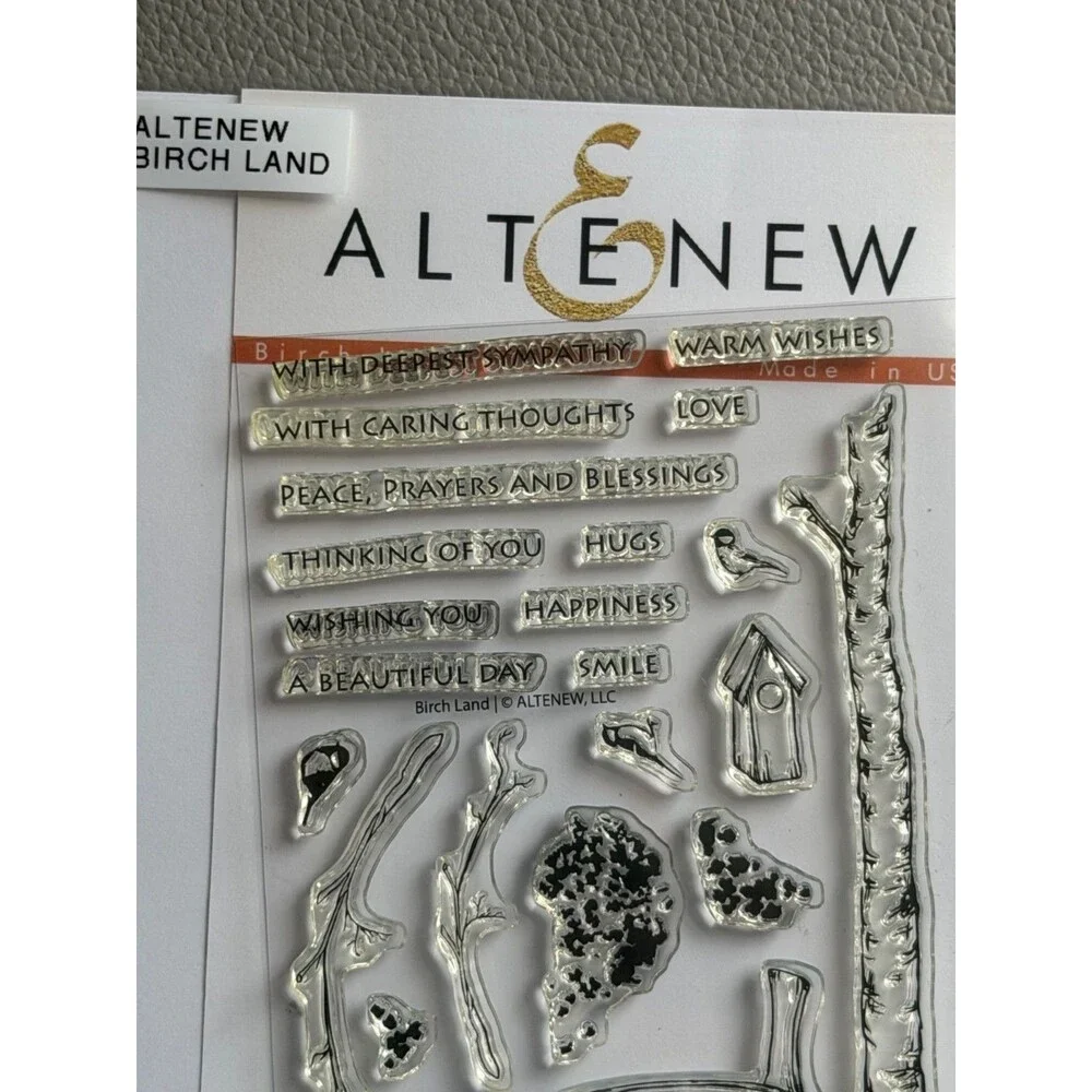 Altenew Birch Land Clear Stamp Set For Cardmaking & Scrapbooking